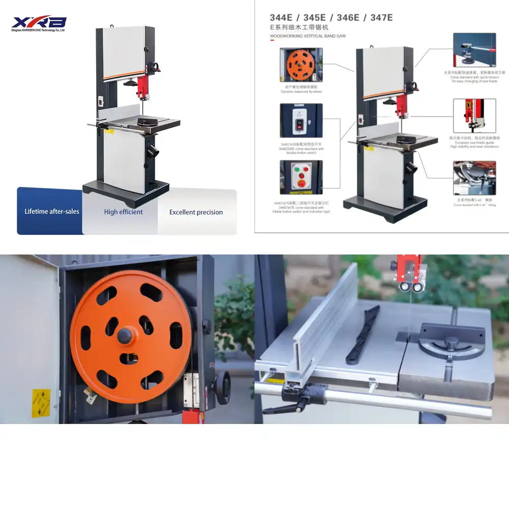 Woodworking Machinery For Sale - เครื่องเลื่อยสายพานแนวตั้ง MJ345E ยอดขายสูง ขนาด 20 นิ้ว