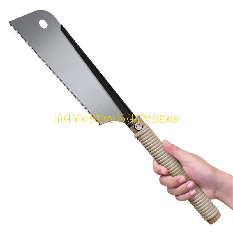 Woodworking In Japanese - เลื่อยดึงญี่ปุ่น Y1AD พร้อมด้ามจับ ตัดเรียบและแม่นยำ รูจัดเก็บง่าย