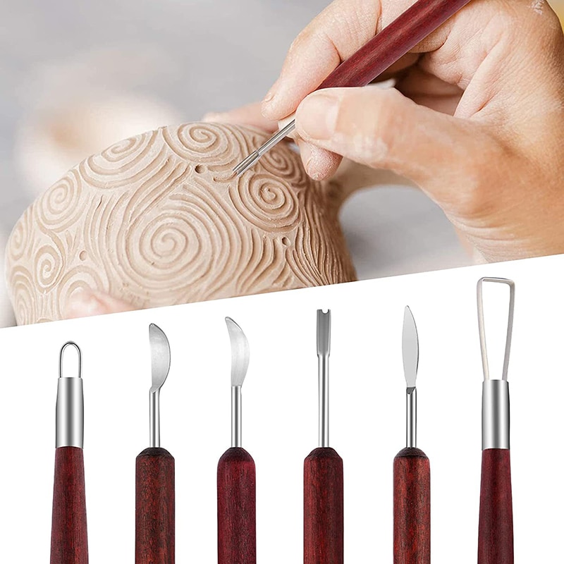 6PCS Sculpting เครื่องปั้นดินเ - Wood Chisel Set บทวิจารณ์และราคา