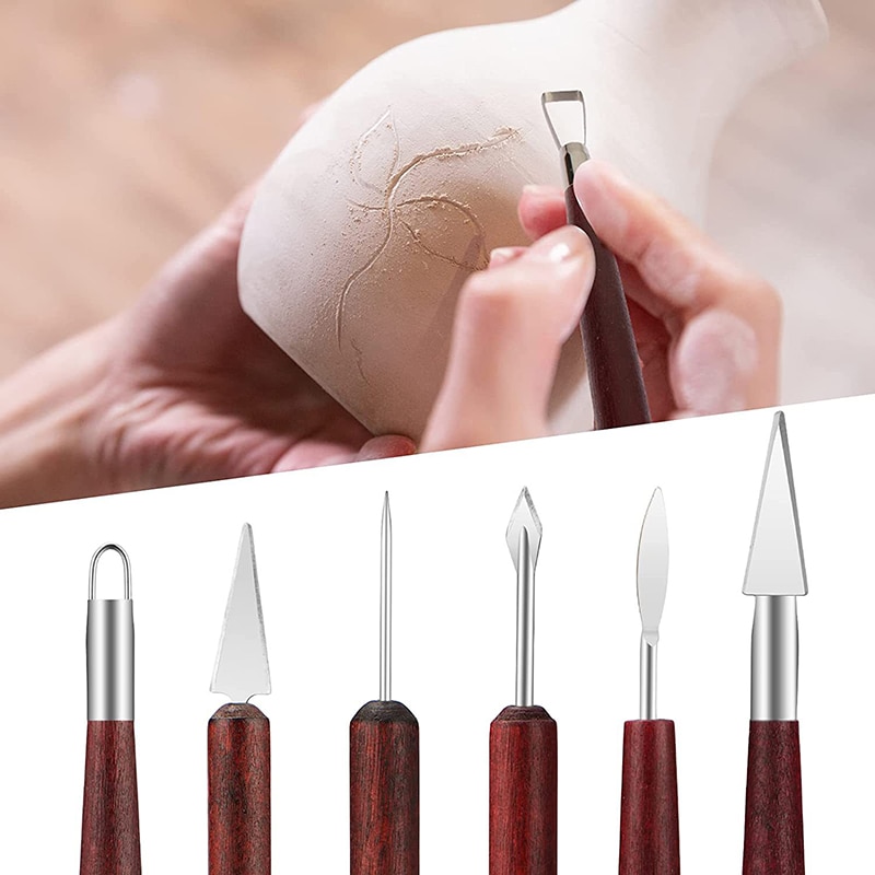 6PCS Sculpting เครื่องปั้นดินเ - Wood Chisel Set บทวิจารณ์และราคา