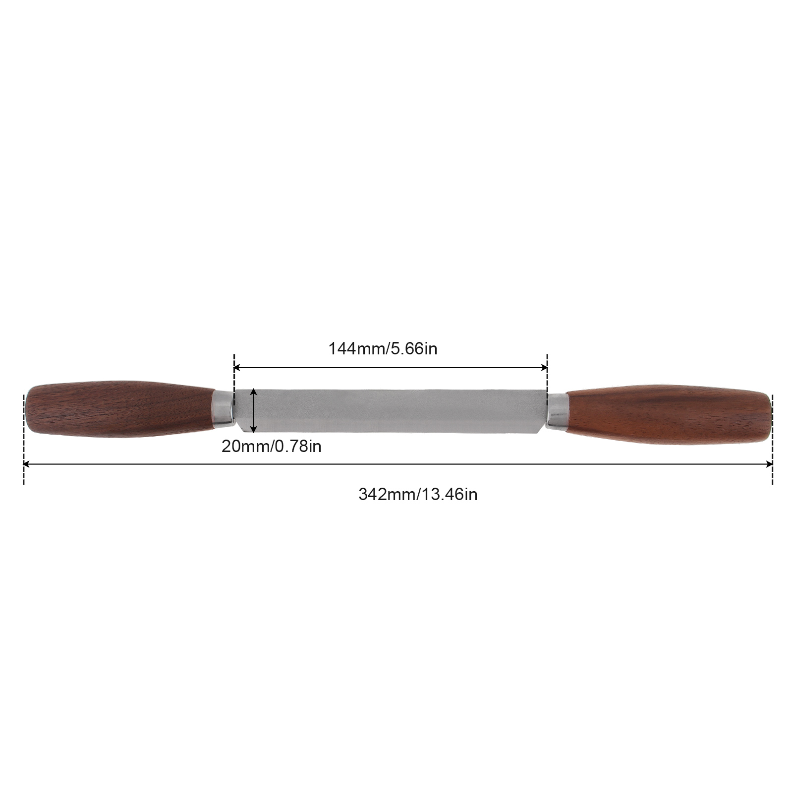 1ชิ้นไม้วอลนัทไม้มือเครื่องบิน - Drawknife Blade บทวิจารณ์และราคา