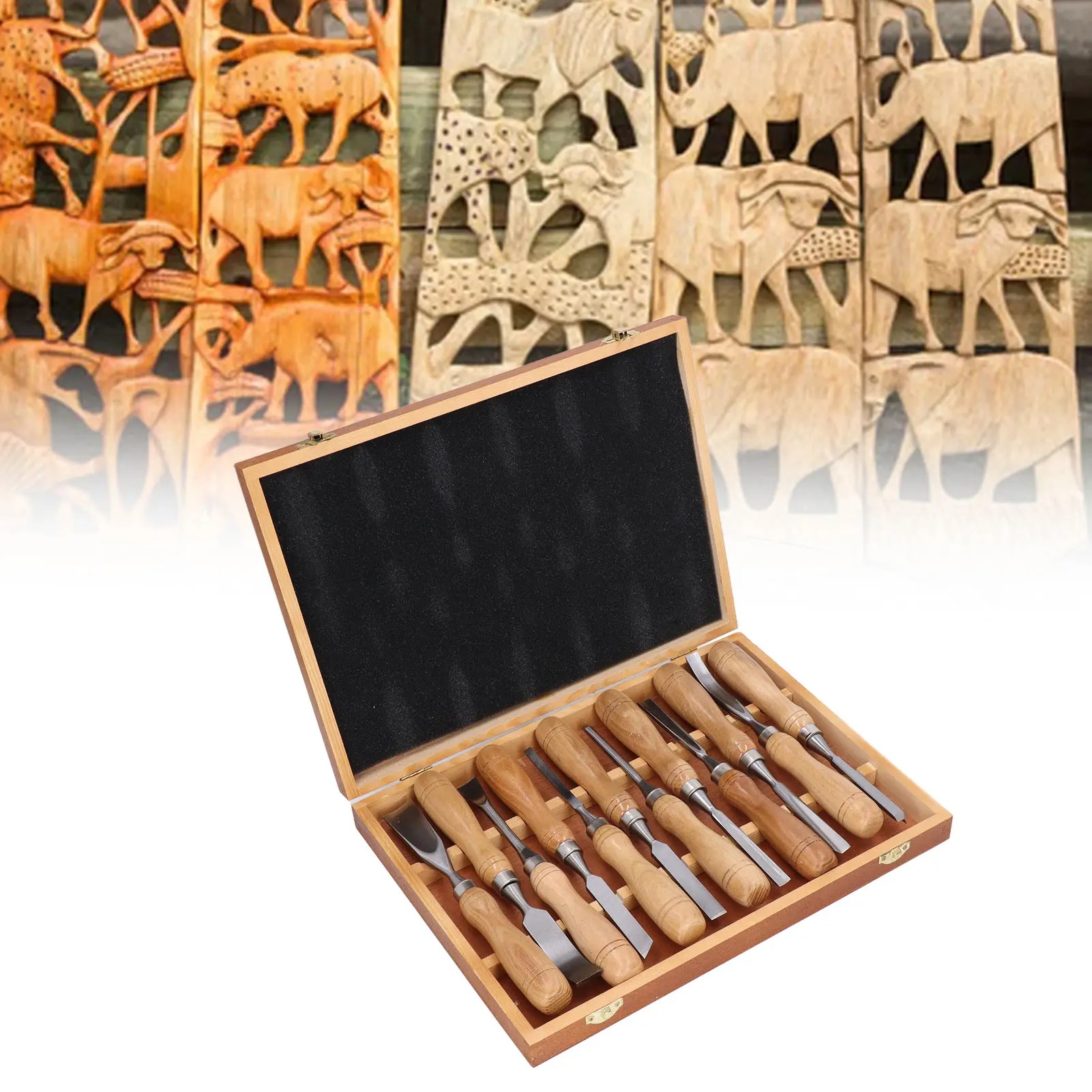 ชุดเครื่องมือแกะสลักไม้ 12 ชิ้ - Wood Chisel Set บทวิจารณ์และราคา