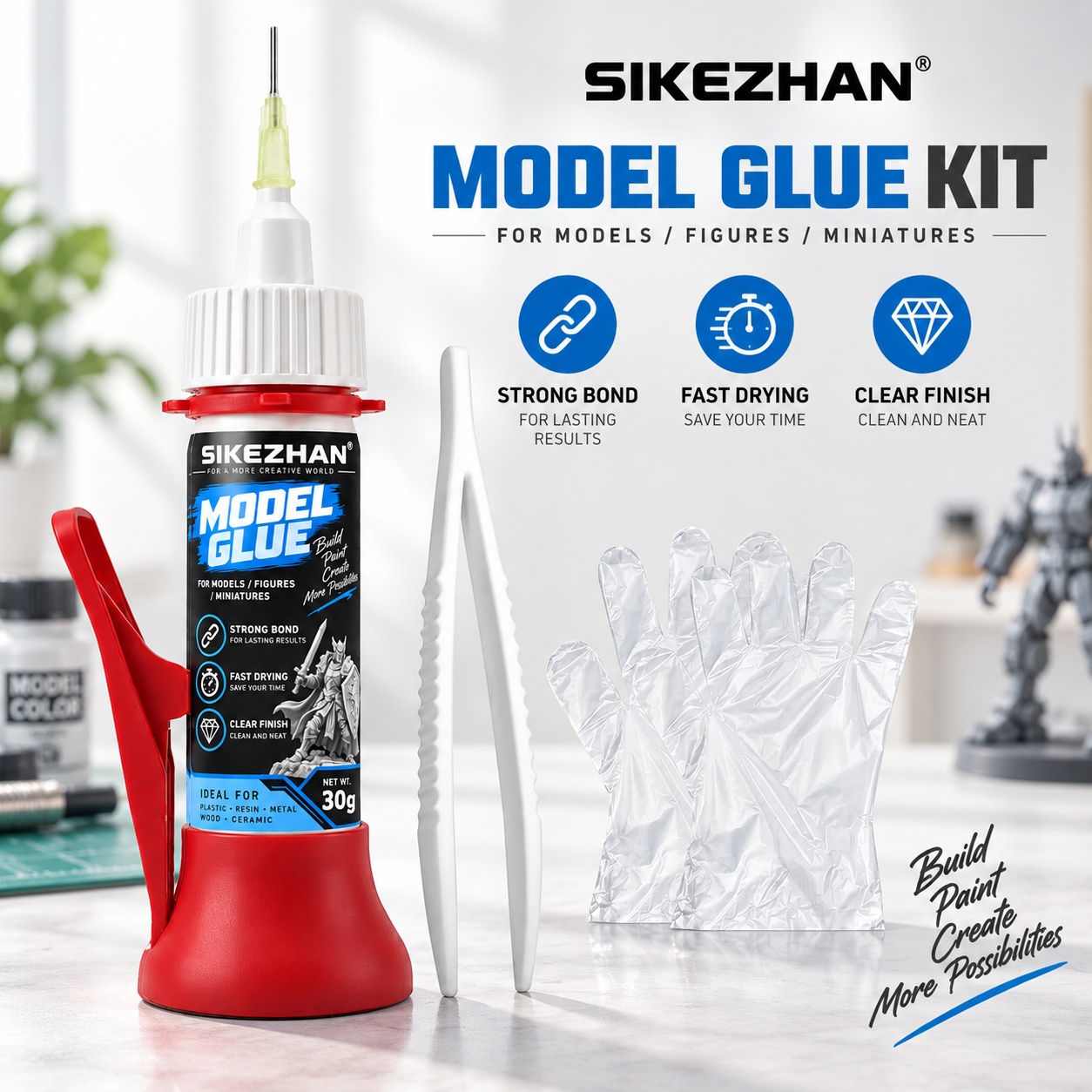 กาวโมเดล SIKEZHAN 30 กรัม ชุดก - Woodworking Glue บทวิจารณ์และราคา