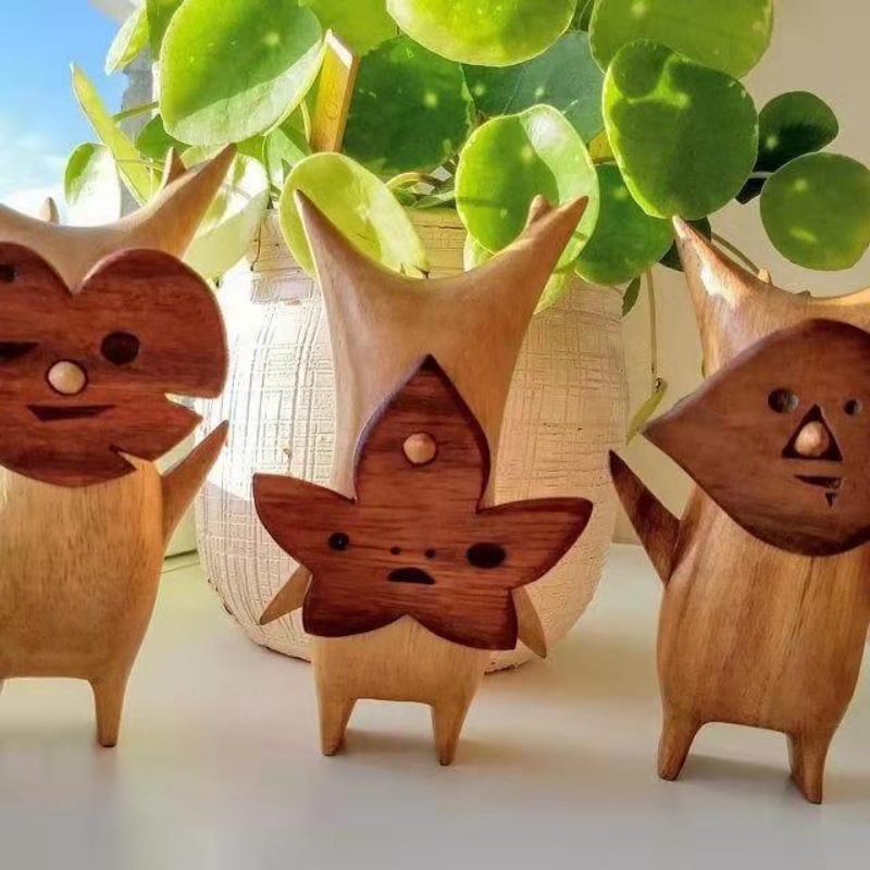 1/2/3pcs ไม้ Korok รูปปั้นตกแต - Woodworking Resin บทวิจารณ์และราคา
