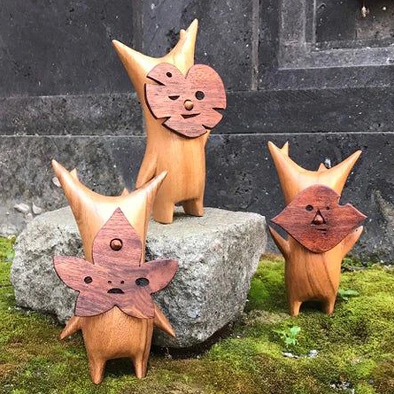 1/2/3pcs ไม้ Korok รูปปั้นตกแต - Woodworking Resin บทวิจารณ์และราคา