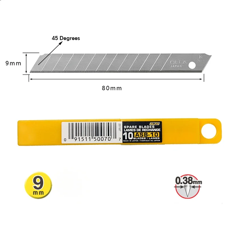 OLFA ASB-10 9 มม.ใบมีดสํารอง 1 - Woodworking Wallpaper บทวิจารณ์และราคา