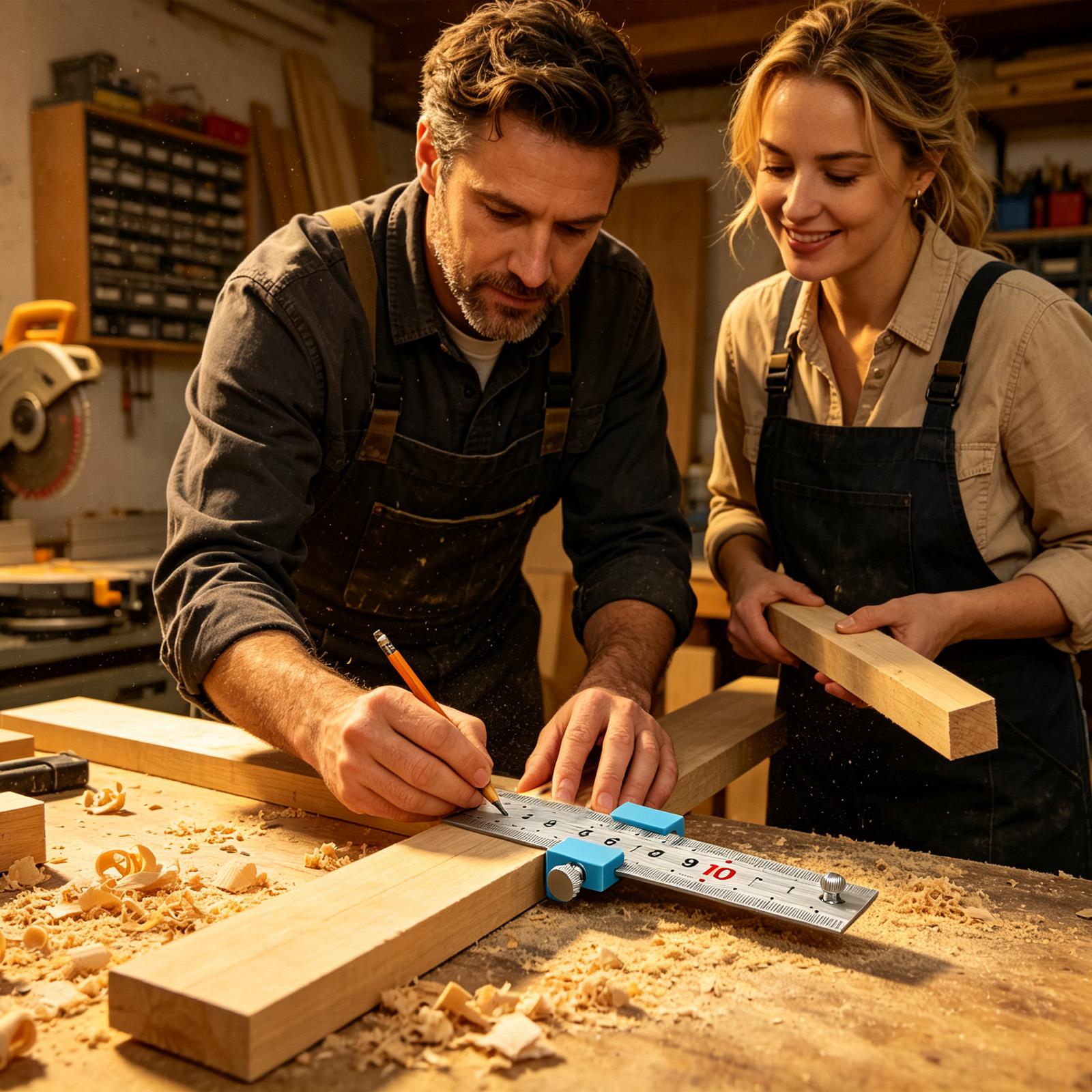 เครื่องมือช่างไม้ ไม้บรรทัดวัด - Woodworking Workshop บทวิจารณ์และราคา