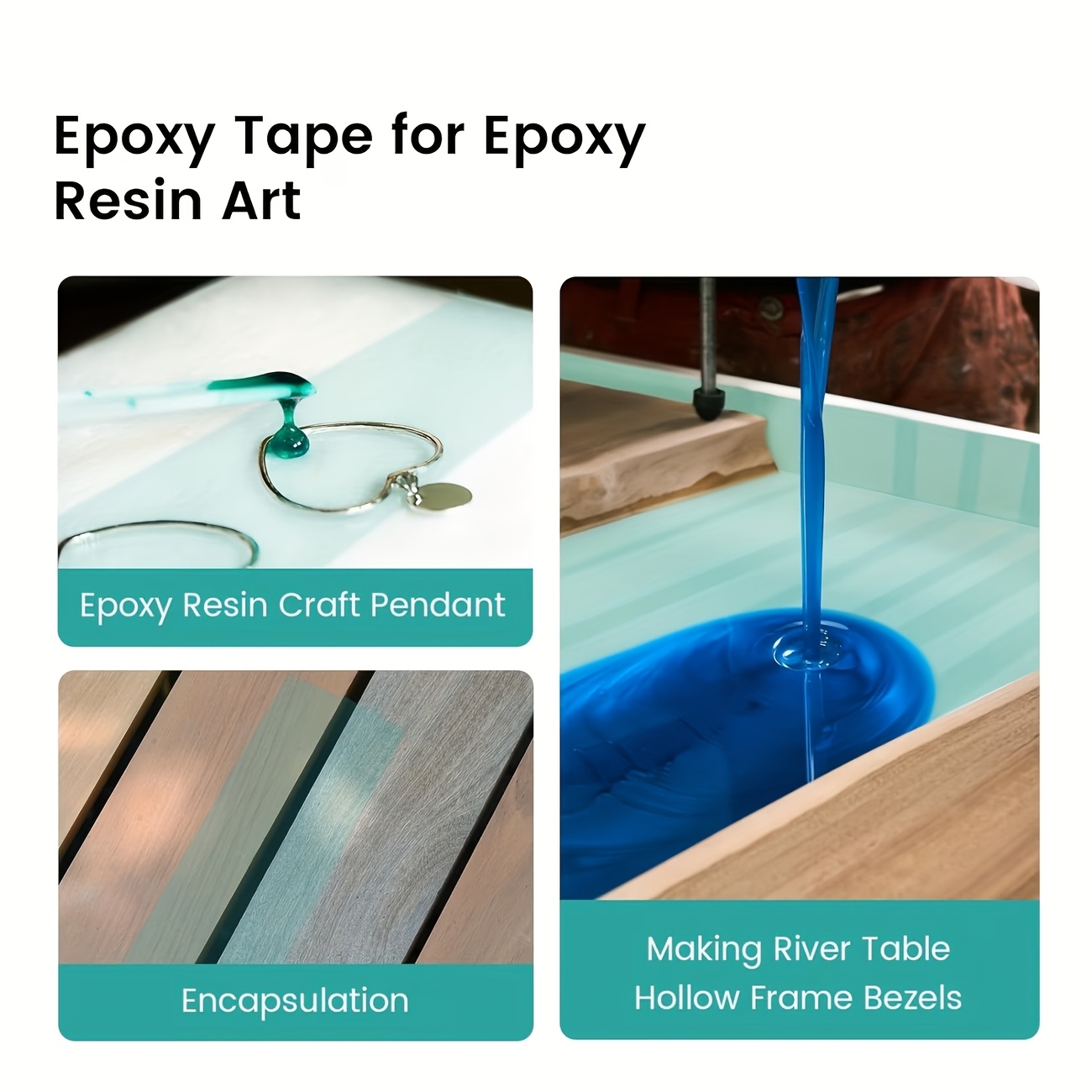 YITAPE เทปเรซิ่นอีพ็อกซี่สีเขี - Woodworking Resin บทวิจารณ์และราคา